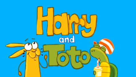 logo Harry and Toto avec un lapin et une tortue 