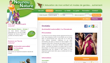 Nounou Nature website